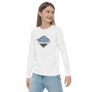 Youth deep sea fishing charters long sleeve tee white