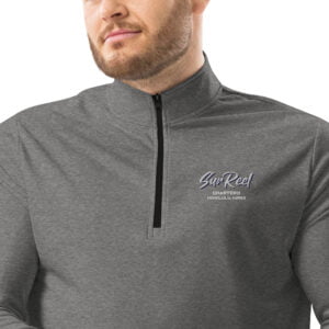 Sun Reel Deep Sea Fishing Quarter Zip pullover black