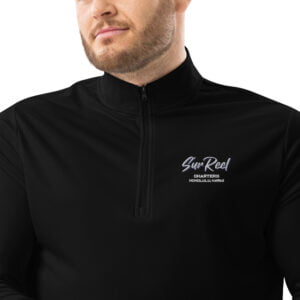 Sun Reel Deep Sea Fishing Quarter Zip pullover black