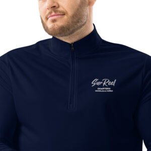 Sun Reel Deep Sea Fishing Quarter Zip pullover navy